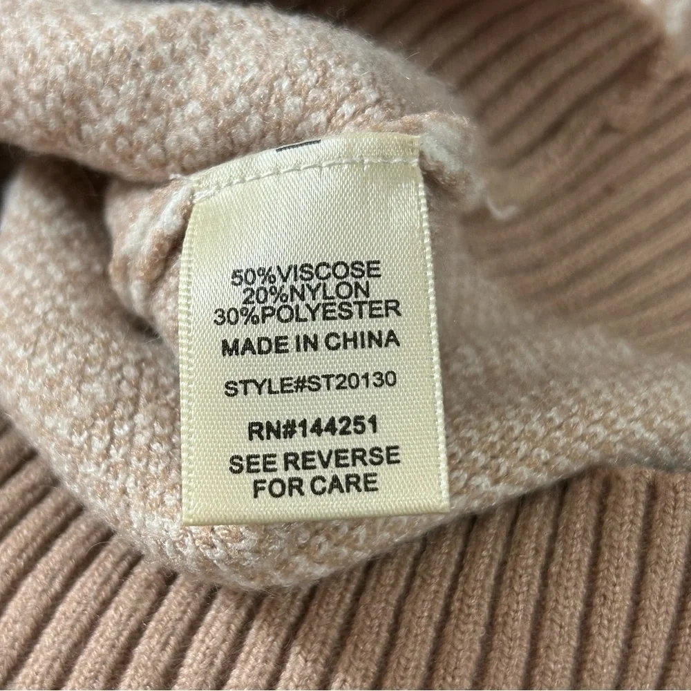 Sincerely Jules Sweater Vest Tan Cream Size XS NWT